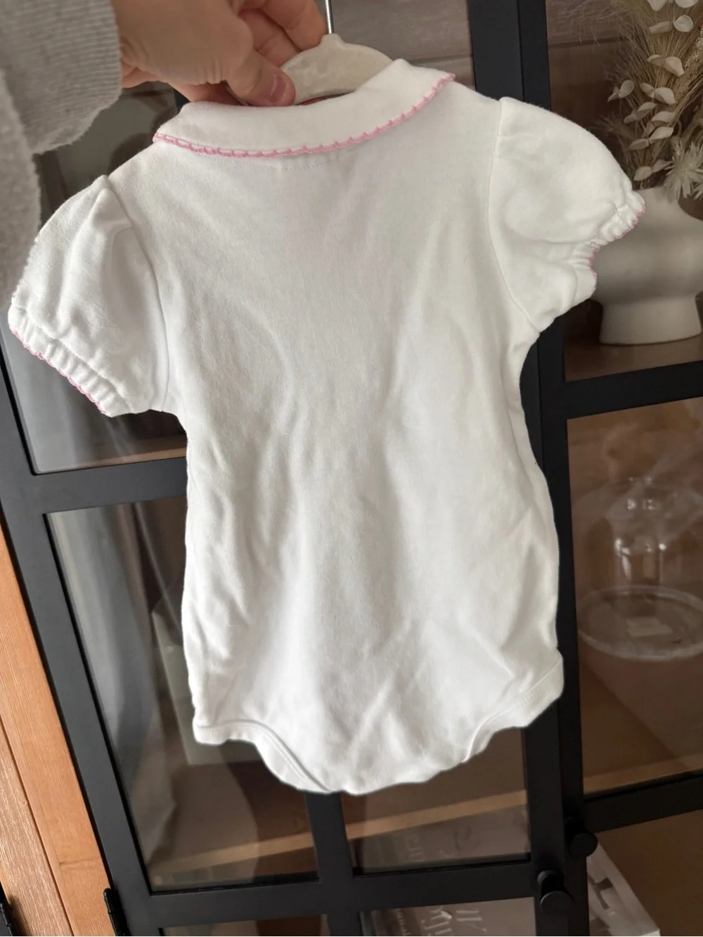 Vintage y2k Disney Winnie The Pooh embroidered onesie romper baby girl collar